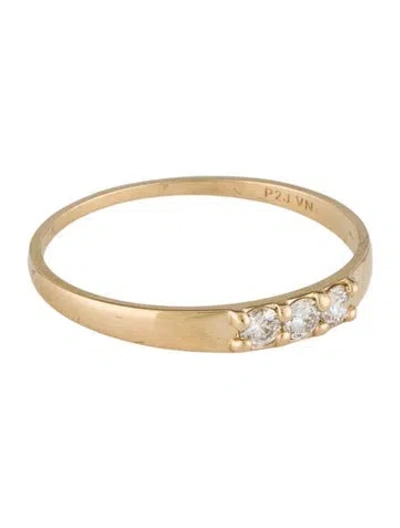 Pre-owned Ring 14k Diamond Band In Multi