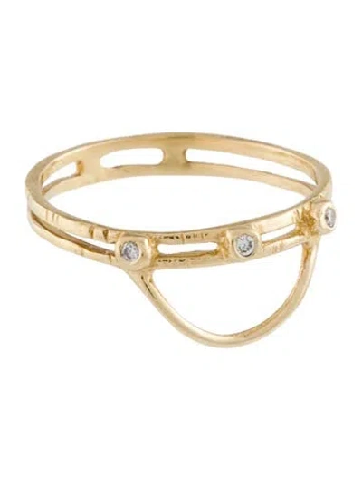 Pre-owned Ring 14k Diamond Band In Multi