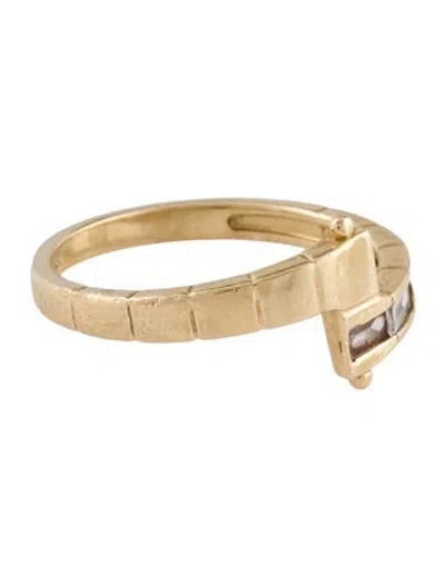 Pre-owned Ring 14k Diamond Band In Multi