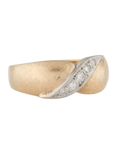 Pre-owned Ring 14k Diamond Band In Multicolor