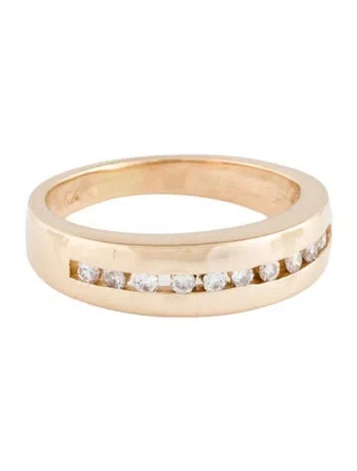 Pre-owned Ring 14k Diamond Band In Multicolor