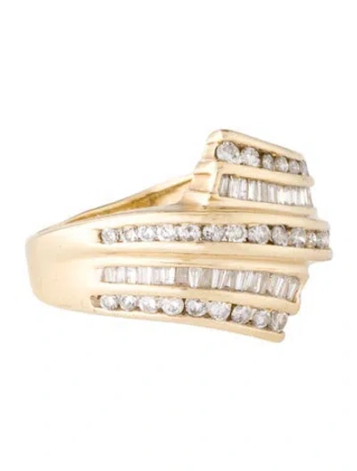 Pre-owned Ring 14k Diamond Band In Multicolor
