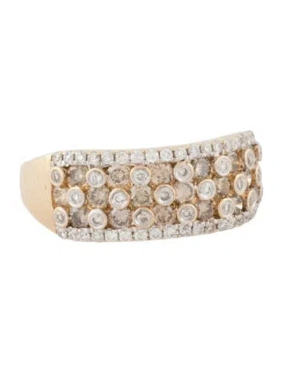 Pre-owned Ring 14k Diamond Band In Multicolor