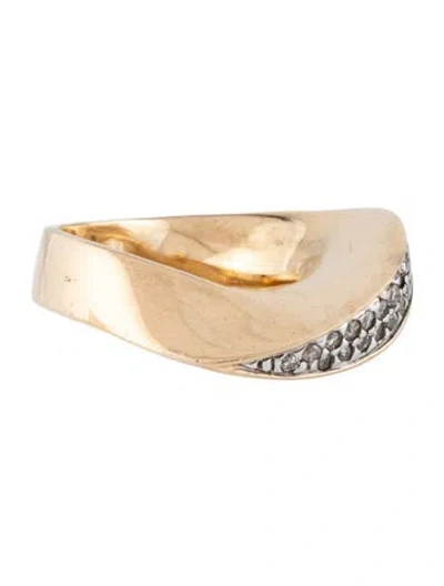 Pre-owned Ring 14k Diamond Band In Multicolor