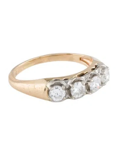 Pre-owned Ring 14k Diamond Band In Multicolor