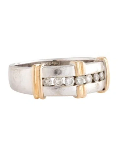 Pre-owned Ring 14k Diamond Band In Multicolor