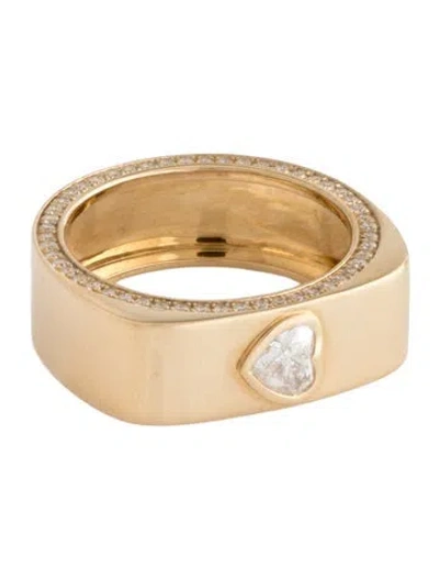 Pre-owned Ring 14k Diamond Band In Multicolor