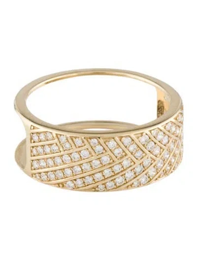 Pre-owned Ring 14k Diamond Band In Multicolor