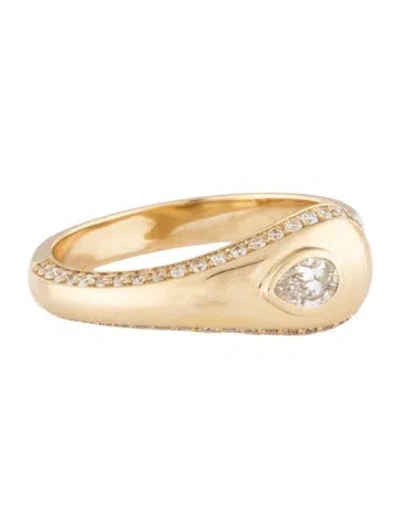 Pre-owned Ring 14k Diamond Band In Multicolor