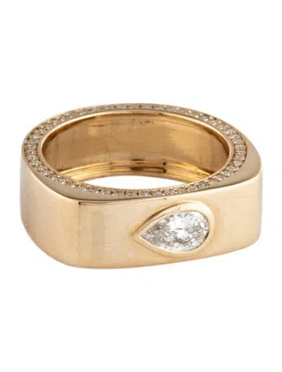 Pre-owned Ring 14k Diamond Band In Multicolor