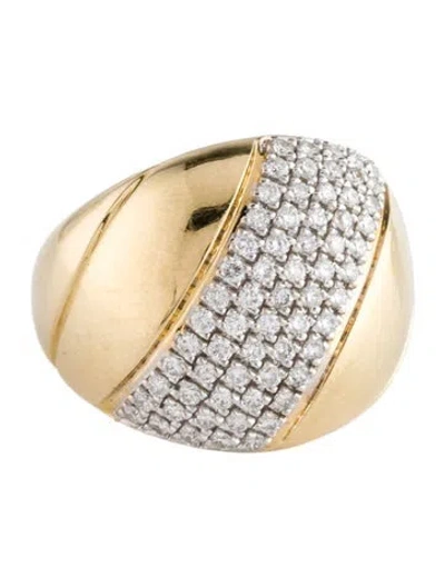 Pre-owned Ring 14k Diamond Band In Multicolor