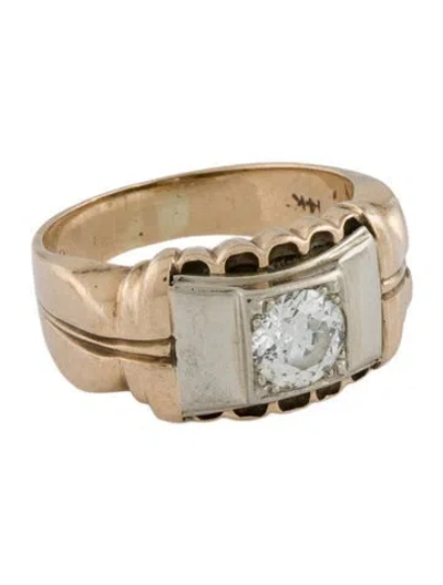 Pre-owned Ring 14k Diamond Band In Multicolor