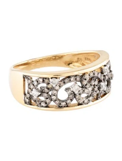 Pre-owned Ring 14k Diamond Band In Multicolor