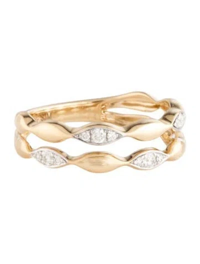 Pre-owned Ring 14k Diamond Band In Multicolor