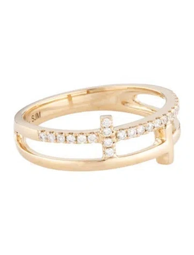 Pre-owned Ring 14k Diamond Band In Multicolor