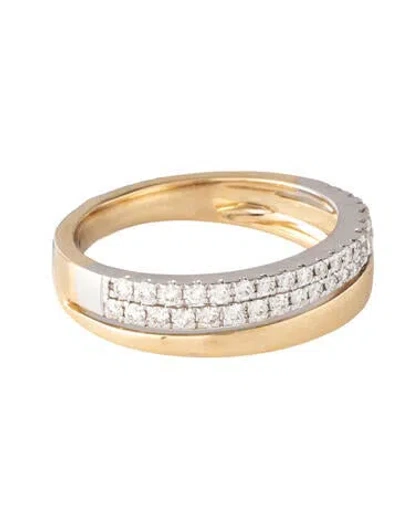 Pre-owned Ring 14k Diamond Band In Multicolor
