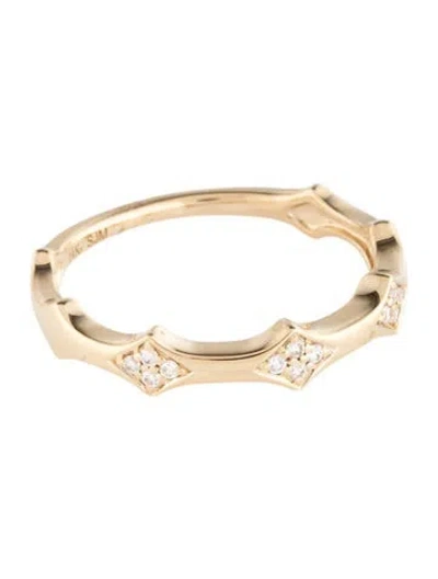 Pre-owned Ring 14k Diamond Band In Multicolor