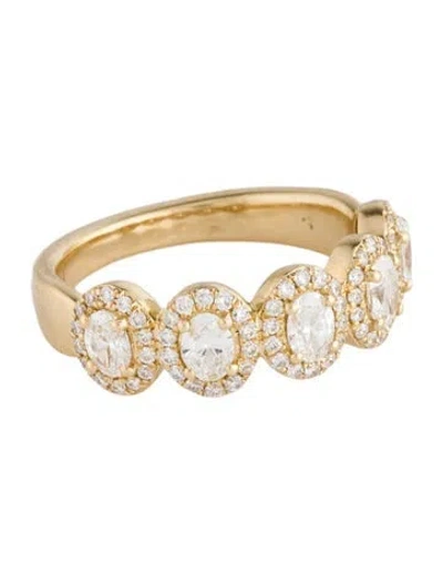 Pre-owned Ring 14k Diamond Band In Multicolor