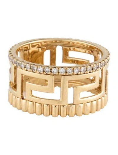Pre-owned Ring 14k Diamond Band In Multicolor