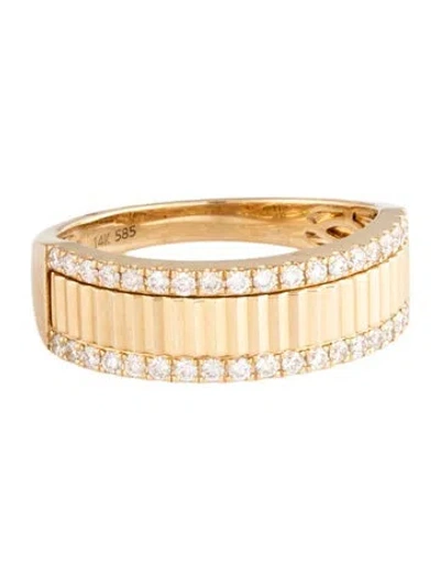 Pre-owned Ring 14k Diamond Band In Multicolor