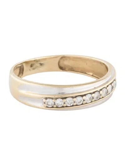 Pre-owned Ring 14k Diamond Band In Multicolor
