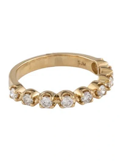 Pre-owned Ring 14k Diamond Band In Multicolor