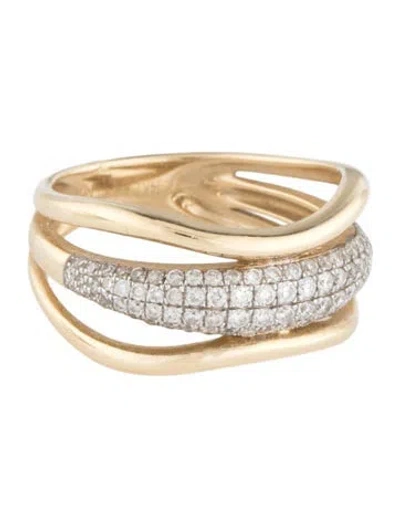 Pre-owned Ring 14k Diamond Band In Multicolor