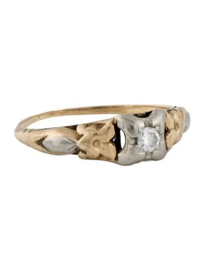 Pre-owned Ring 14k Diamond Band  In Multi