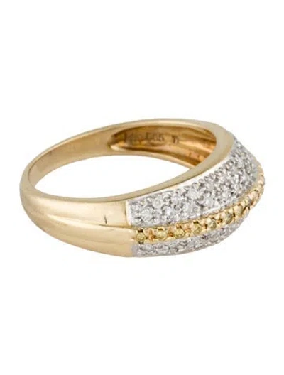 Pre-owned Ring 14k Diamond Band  In Multi