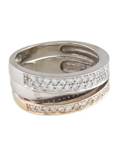 Pre-owned Ring 14k Diamond Band  In Multi