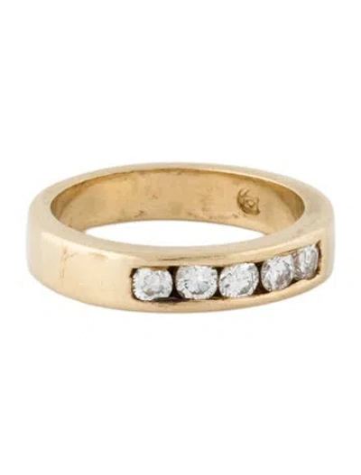 Pre-owned Ring 14k Diamond Band  In Multi