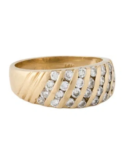 Pre-owned Ring 14k Diamond Band  In Multi