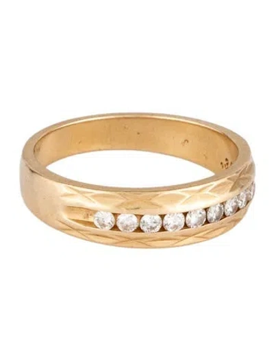 Pre-owned Ring 14k Diamond Band  In Multicolor