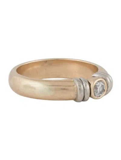 Pre-owned Ring 14k Diamond Band  In Multicolor