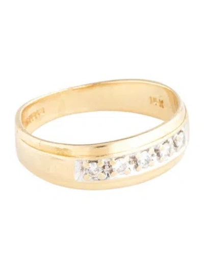 Pre-owned Ring 14k Diamond Band  In Multicolor