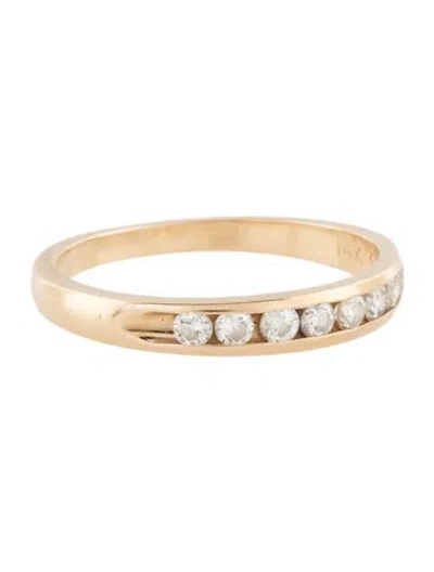 Pre-owned Ring 14k Diamond Band  In Multicolor