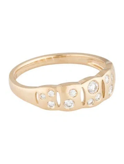 Pre-owned Ring 14k Diamond Band  In Multicolor