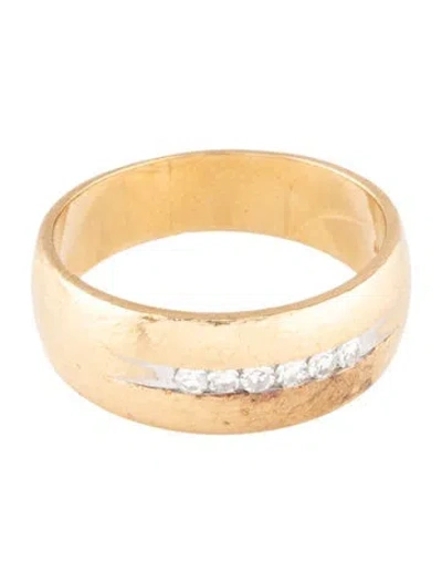 Pre-owned Ring 14k Diamond Band  In Multicolor