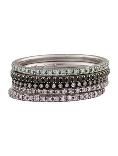 Pre-owned Ring 14k Diamond Band Set In Multi