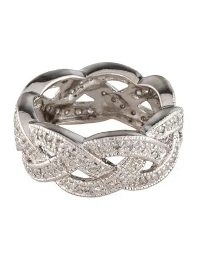 Pre-owned Ring 14k Diamond Braided Band In Multi