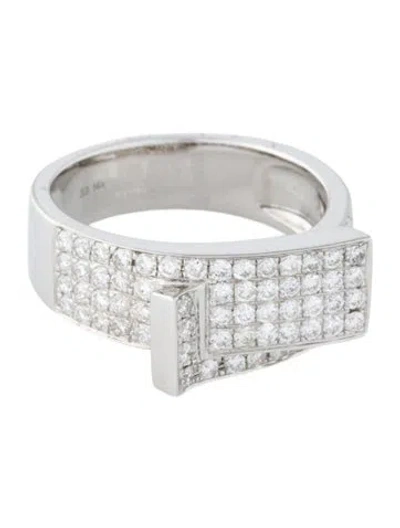 Pre-owned Ring 14k Diamond Bypass Band In Multi