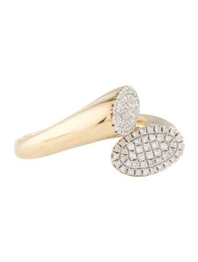 Pre-owned Ring 14k Diamond Bypass  In Multi