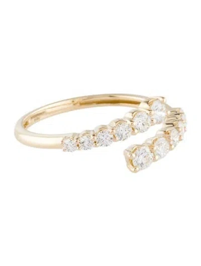 Pre-owned Ring 14k Diamond Bypass  In Multi