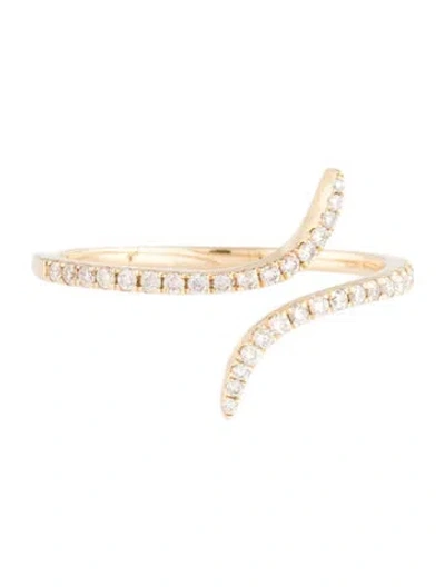 Pre-owned Ring 14k Diamond Bypass  In Multicolor
