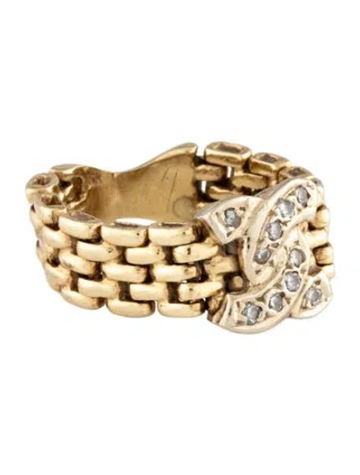 Pre-owned Ring 14k Diamond Chain  In Multicolor