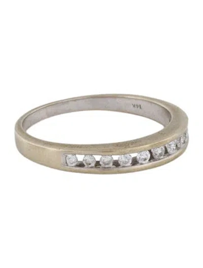 Pre-owned Ring 14k Diamond Channel Band  In Multi