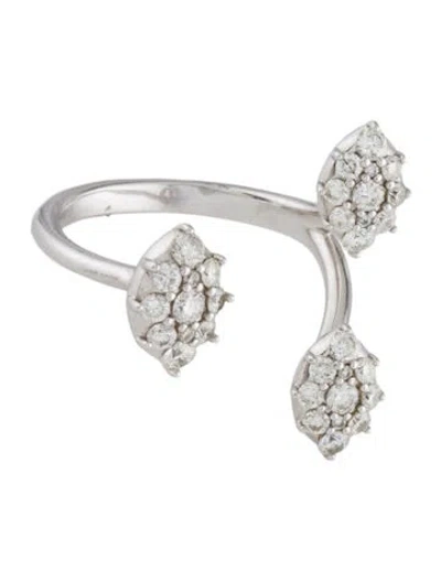 Pre-owned Ring 14k Diamond Clustered Diamond  In Multi