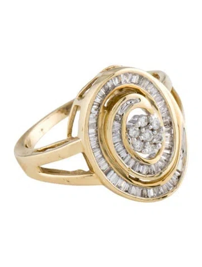 Pre-owned Ring 14k Diamond Cocktail Band In Multi