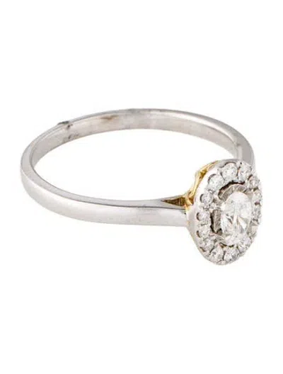 Pre-owned Ring 14k Diamond Cocktail In Multi