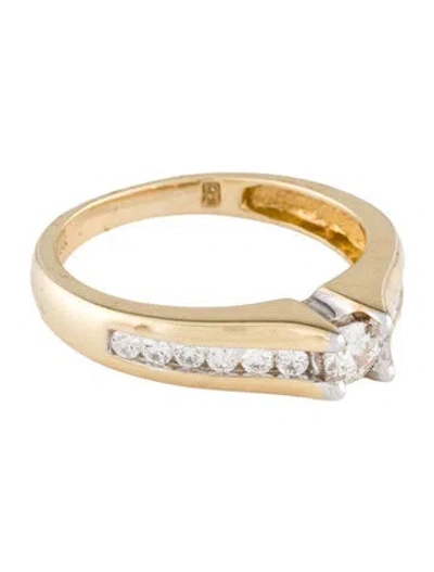 Pre-owned Ring 14k Diamond Cocktail Rinf In Multi